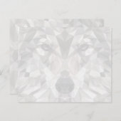 Lone Wolf geometrisch portret (Voorkant / Achterkant)