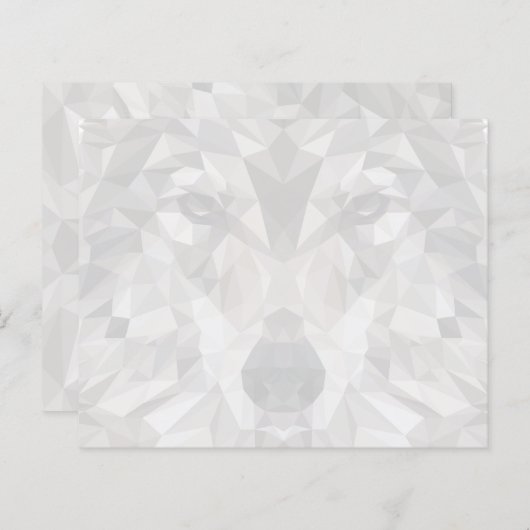 Lone Wolf geometrisch portret (Voorkant / Achterkant)