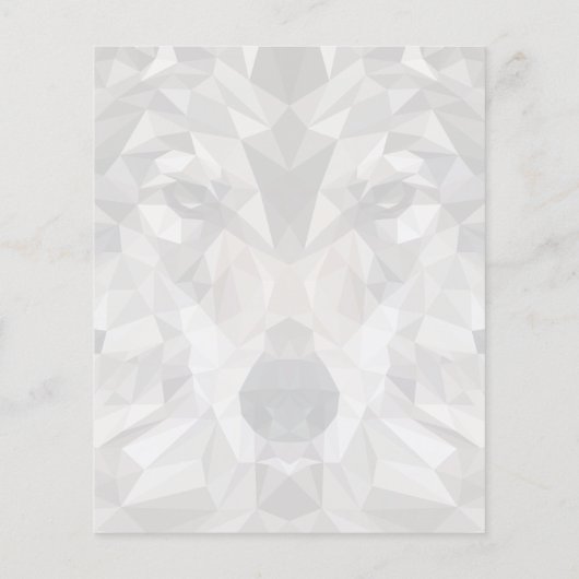 Lone Wolf geometrisch portret (Achterkant)