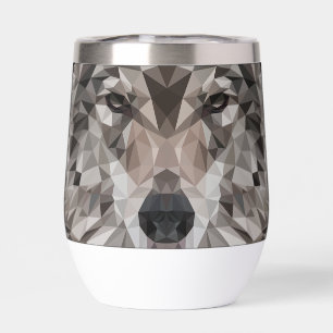 Lone Wolf geometrisch portret