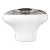 Lone Wolf geometrisch portret Keramische Knop (Zijkant)