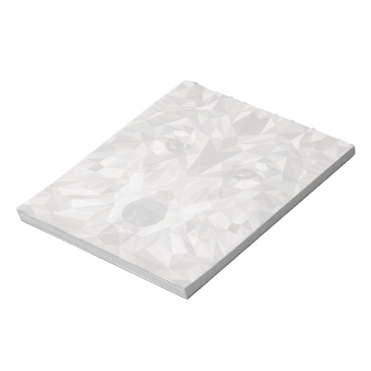 Lone Wolf geometrisch portret Notitieblok (Linkerzijde)