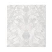 Lone Wolf geometrisch portret Notitieblok (Voorkant)