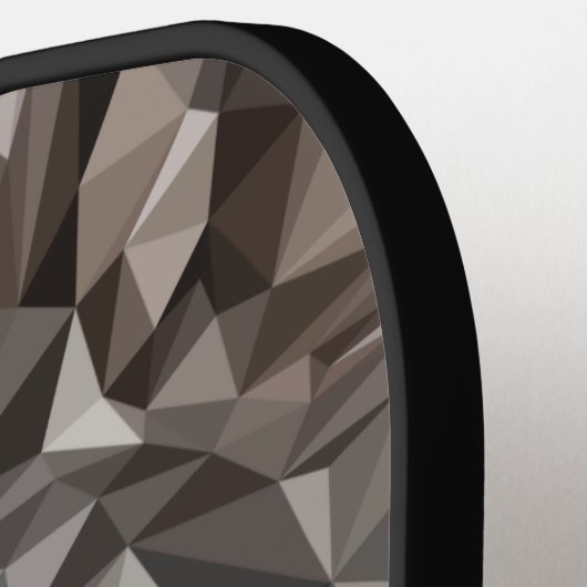 Lone Wolf geometrisch portret Pickleball Paddle (Links Detail)