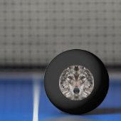 Lone Wolf geometrisch portret Pingpongbal (Net)