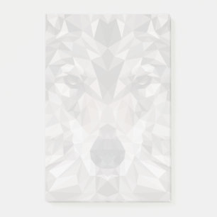 Lone Wolf geometrisch portret Post-it® Notes
