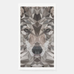 Lone Wolf geometrisch portret Servet