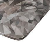 Lone Wolf geometrisch portret Snijplank (Hoek)