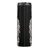 Lone Wolf geometrisch portret Thermosbeker (Achterkant)