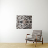 Lone Wolf geometrisch portret Wandkleed (In Situ (horizontaal))