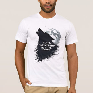 Lone Wolf Glitch Moon T-Shirt - Missie over de men