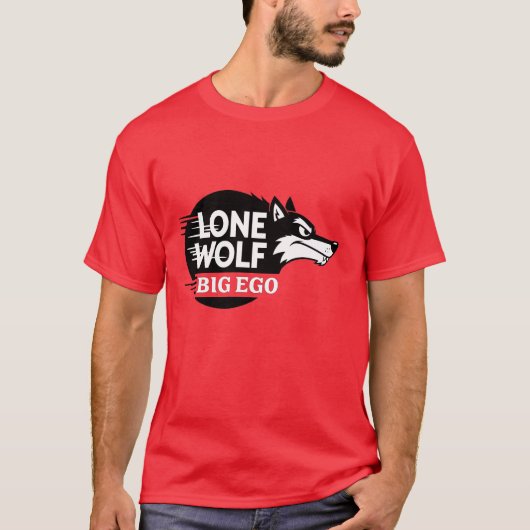 Lone wolf groot ego t-shirt (Voorkant)