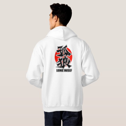 LONE WOLF  HOODIE (Achterkant volledig)