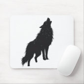 🐺Lone Wolf Howling Design muismatten (Met muis)
