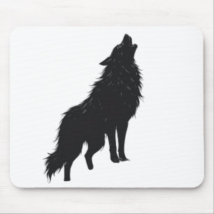 🐺Lone Wolf Howling Design muismatten