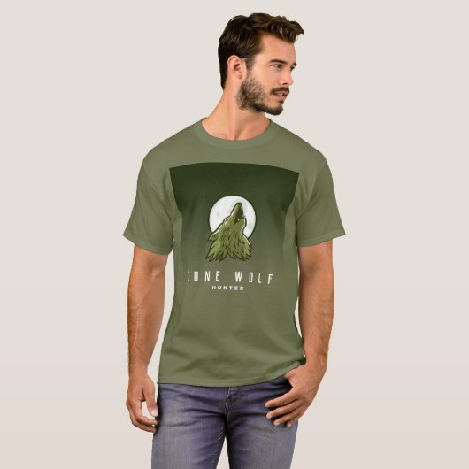 Lone Wolf Hunter T-shirt (Voorkant volledig)