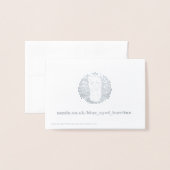 Lone Wolf in WInter Folie Kaarten (Met envelop)