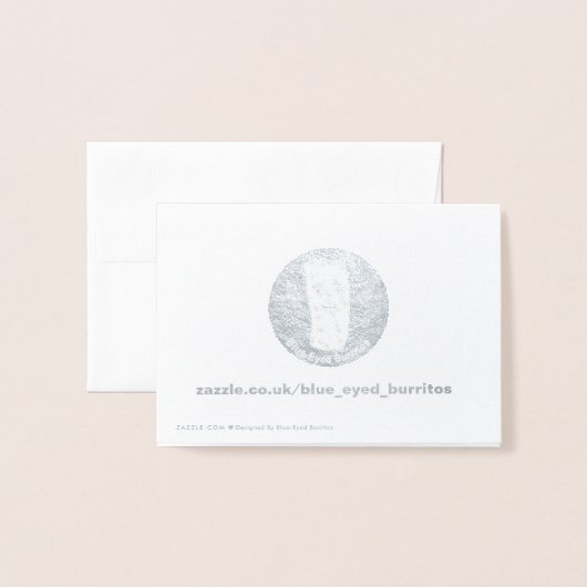 Lone Wolf in WInter Folie Kaarten (Met envelop)