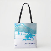 Lone Wolf in WInter Tote Bag (Voorkant)