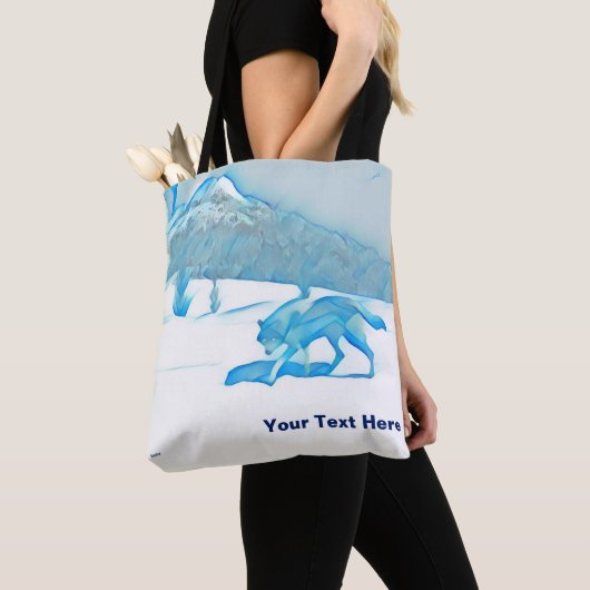 Lone Wolf in WInter Tote Bag (Dichtbij)