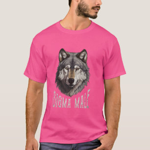 Lone Wolf Introvert Mannen Individualist Ironic Si T-shirt