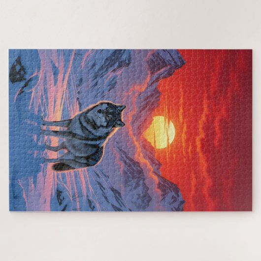 Lone Wolf Legpuzzel (Horizontaal)