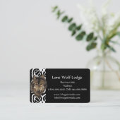 Lone Wolf Lodge Custom Visitekaartje (Staand voorkant)
