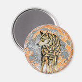 LONE WOLF MAGNEET (Voorkant / Achterkant)