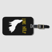 Lone Wolf Male Sigma Modern Minimalist Bagagelabel (Voorkant (horizontaal))