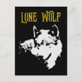 Lone Wolf Male Sigma Modern Minimalist Briefkaart (Voorkant)
