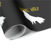 Lone Wolf Male Sigma Modern Minimalist Cadeaupapier (Rol Hoek)