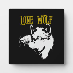 Lone Wolf Male Sigma Modern Minimalist Fotoplaat
