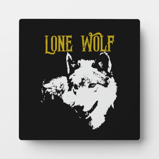 Lone Wolf Male Sigma Modern Minimalist Fotoplaat (Voorkant)