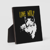 Lone Wolf Male Sigma Modern Minimalist Fotoplaat (Voorkant)