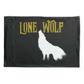 Lone Wolf Male Sigma Modern Minimalist Kussensloop (Achterkant)