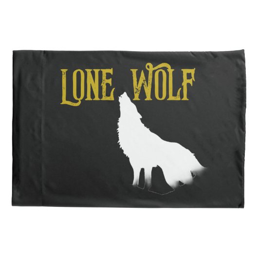 Lone Wolf Male Sigma Modern Minimalist Kussensloop (Achterkant)