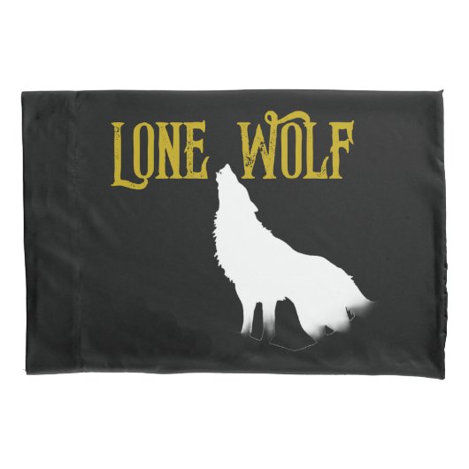 Lone Wolf Male Sigma Modern Minimalist Kussensloop (Voorkant)