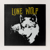 Lone Wolf Male Sigma Modern Minimalist Legpuzzel (Verticaal)