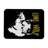 Lone Wolf Male Sigma Modern Minimalist Magneet (Horizontaal)