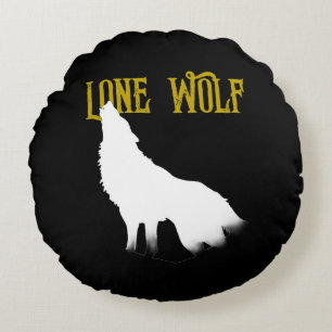 Lone Wolf Male Sigma Modern Minimalist Rond Kussen