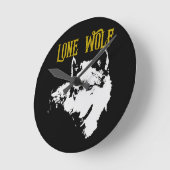 Lone Wolf Male Sigma Modern Minimalist Ronde Klok (Hoek)