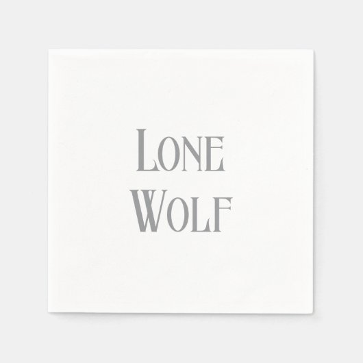 Lone Wolf Male Sigma Modern Minimalist Servet (Voorkant)