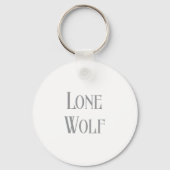 Lone Wolf Male Sigma Modern Minimalist Sleutelhanger (Voorkant)