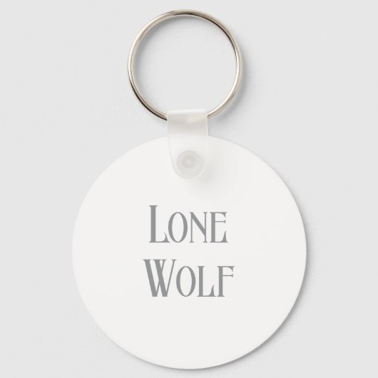 Lone Wolf Male Sigma Modern Minimalist Sleutelhanger (Voorkant)