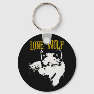 Lone Wolf Male Sigma Modern Minimalist Sleutelhanger