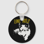 Lone Wolf Male Sigma Modern Minimalist Sleutelhanger (Achterkant)