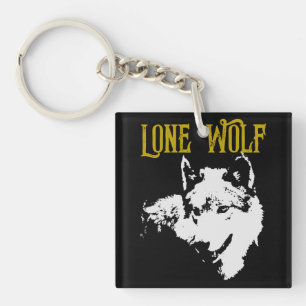 Lone Wolf Male Sigma Modern Minimalist Sleutelhanger