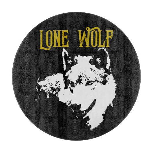 Lone Wolf Male Sigma Modern Minimalist Snijplank (Voorkant)