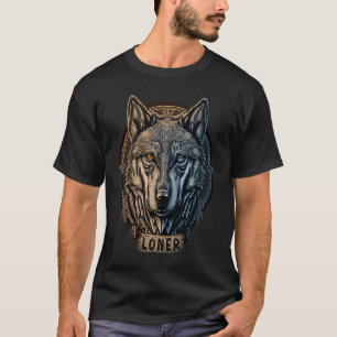 Lone Wolf Moon Howling Wolf Pack Head Wolves Howl T-shirt