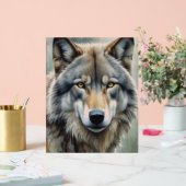 Lone Wolf Motivatie Inspirerend kunst Acryl Bord (Huwelijk)